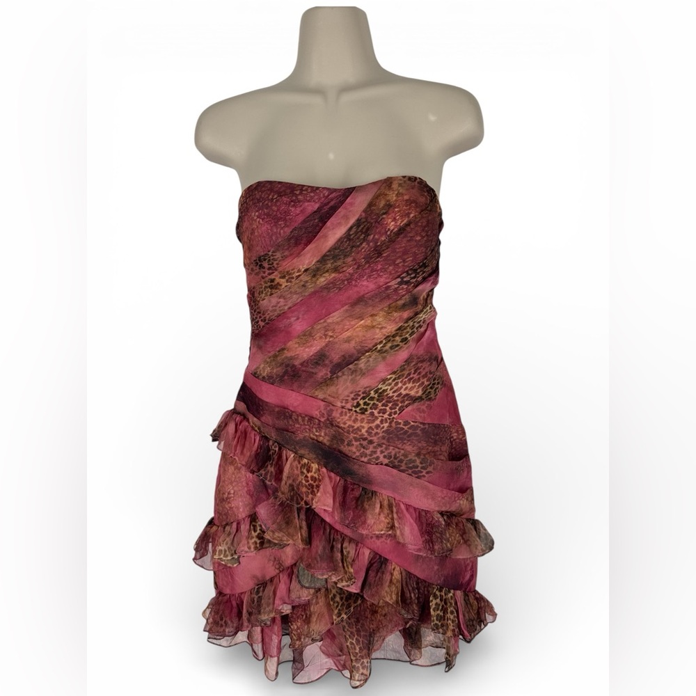 Faviana New York Ruffled Chiffon Dress